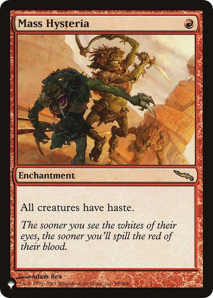 Mass Hysteria, The List Reprints 99/306