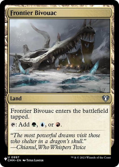 Frontier Bivouac (CMM), The List Reprints 997