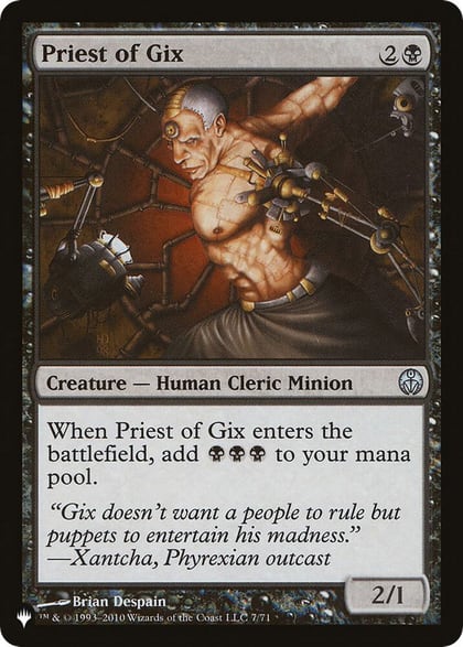 Priest of Gix, The List Reprints Jul-71