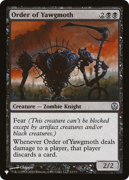 Order of Yawgmoth (DDE), The List Reprints Nov-71