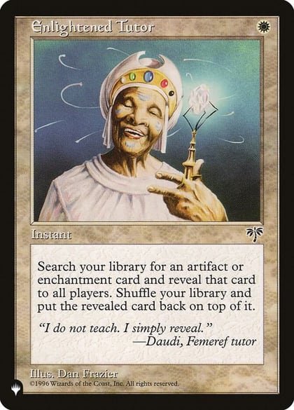 Enlightened Tutor, The List Reprints #222356