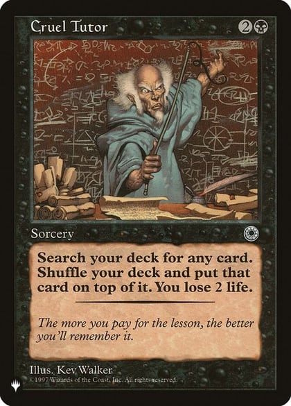 Cruel Tutor, The List Reprints #222484