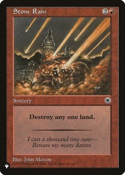 Stone Rain, The List Reprints #222515