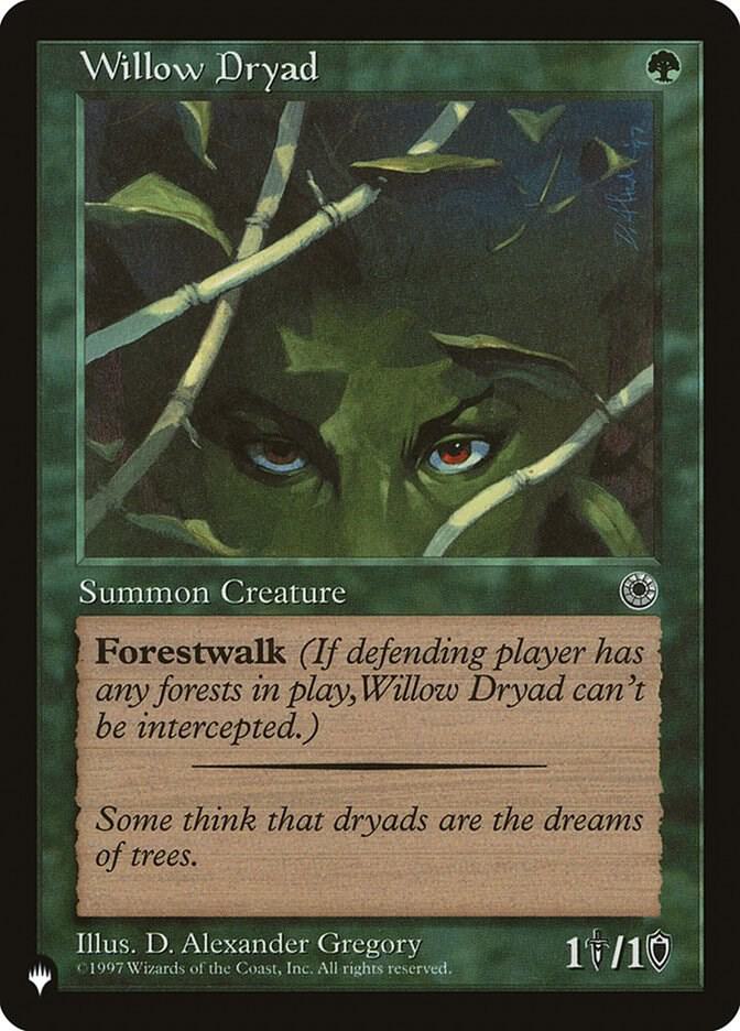 Willow Dryad, The List Reprints #222627