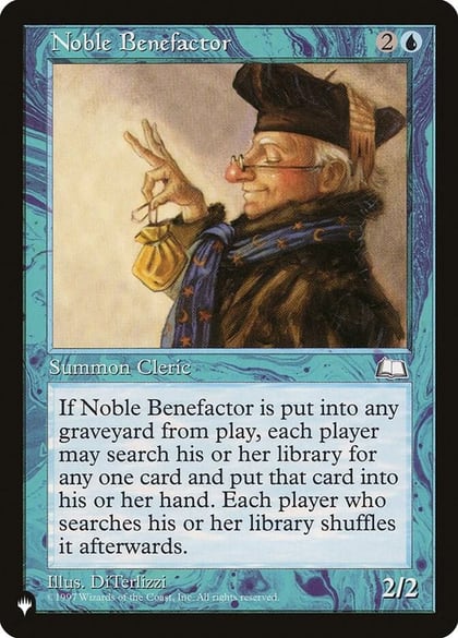Noble Benefactor, The List Reprints #222762