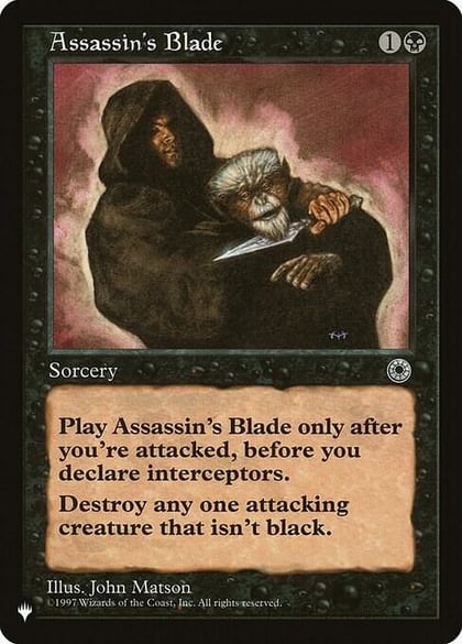 Assassin's Blade, The List Reprints #243632