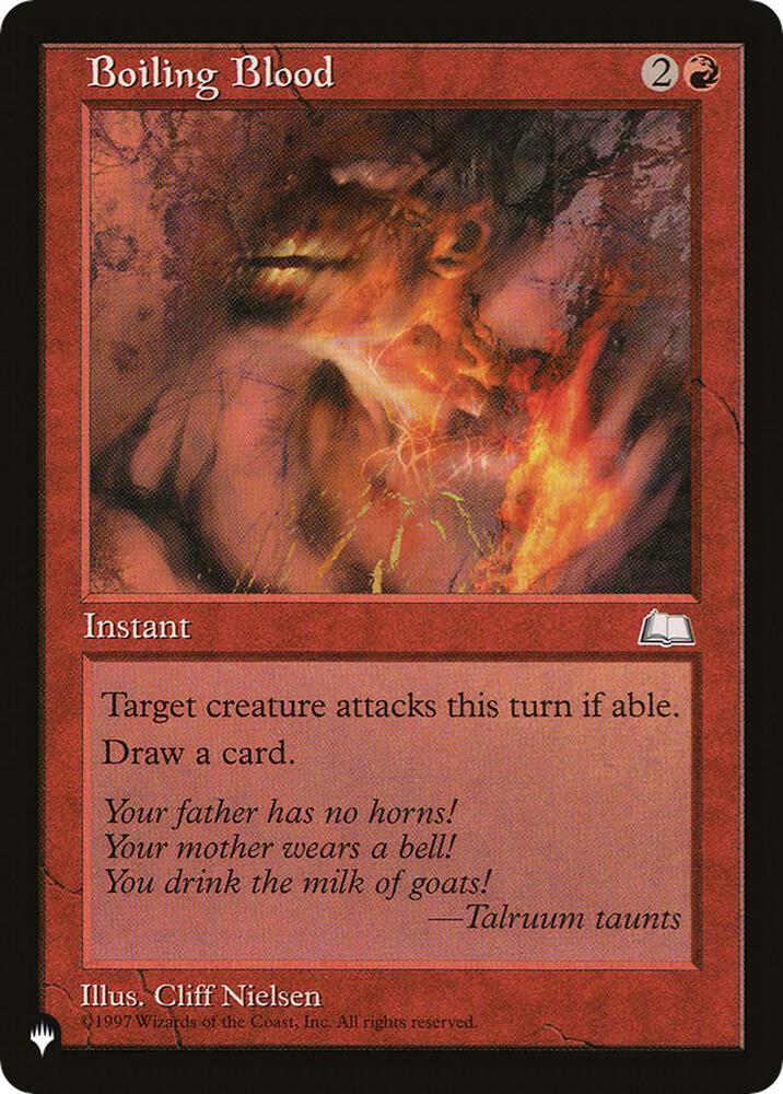Boiling Blood, The List Reprints #254552