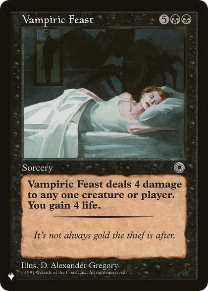 Vampiric Feast, The List Reprints #254578