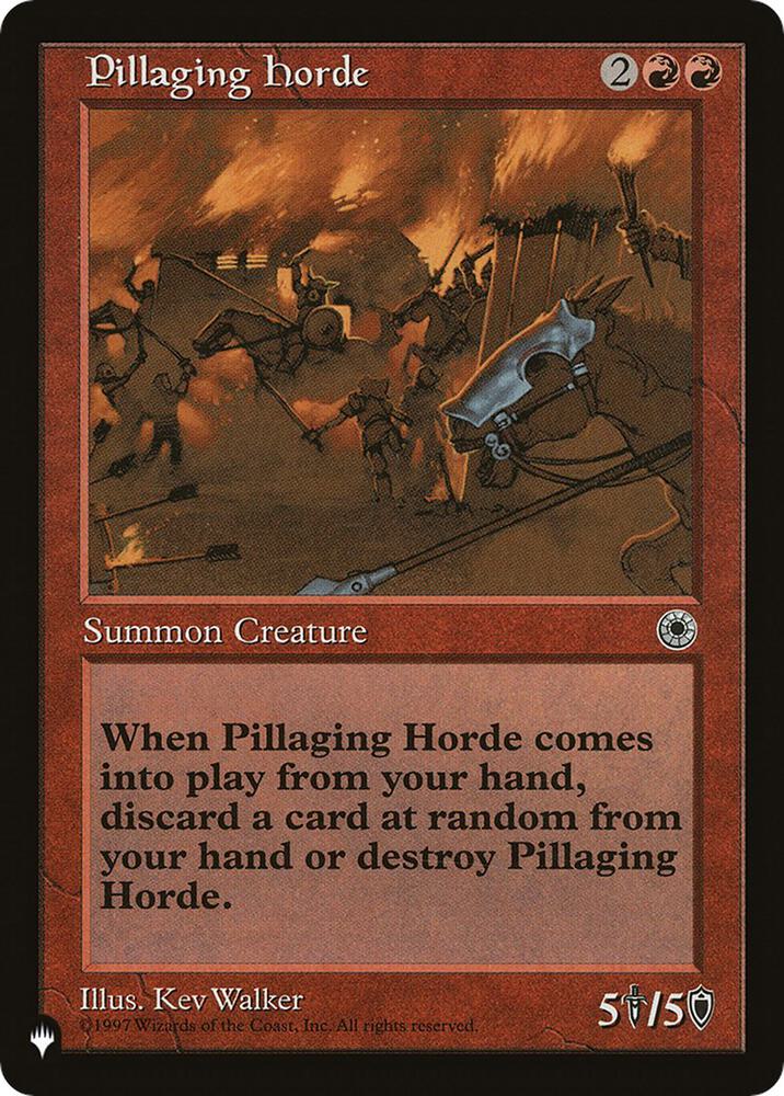 Pillaging Horde, The List Reprints #262919