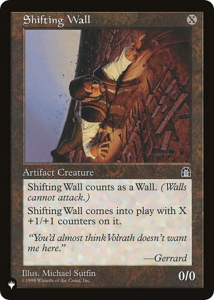 Shifting Wall, The List Reprints #284421