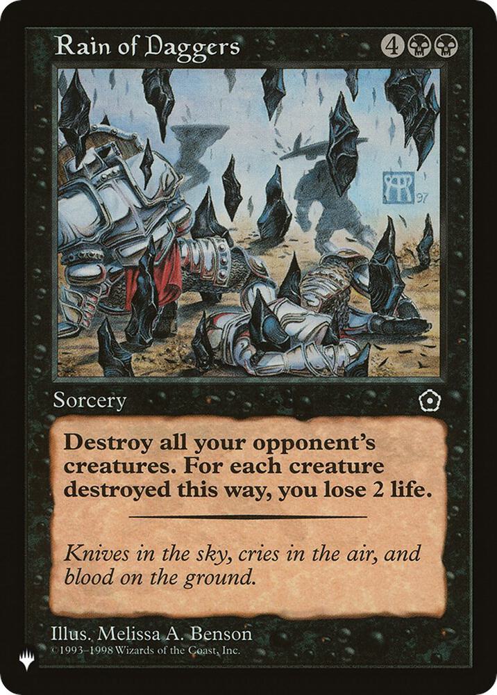 Rain of Daggers, The List Reprints #492677