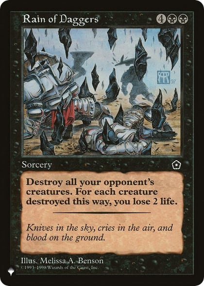 Rain of Daggers, The List Reprints #492677