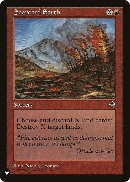 Scorched Earth, The List Reprints #492686