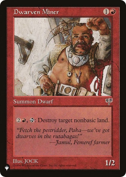 Dwarven Miner, The List Reprints #498593