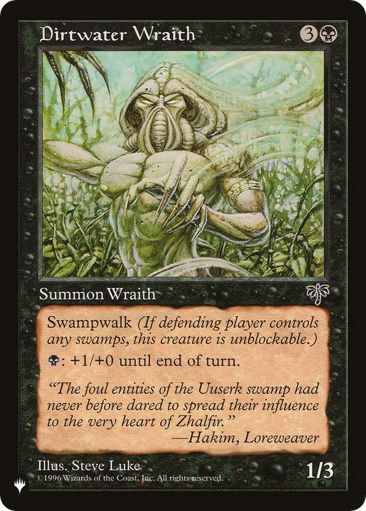 Dirtwater Wraith, The List Reprints #507545