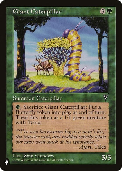 Giant Caterpillar, The List Reprints #507556