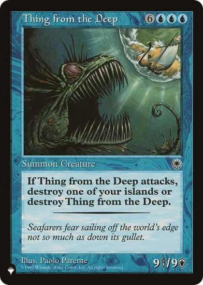 Thing from the Deep, The List Reprints #507594