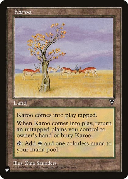 Karoo (VIS), The List Reprints #512094