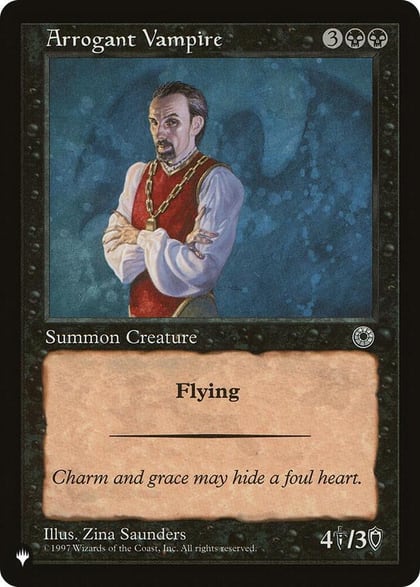 Arrogant Vampire, The List Reprints #564121