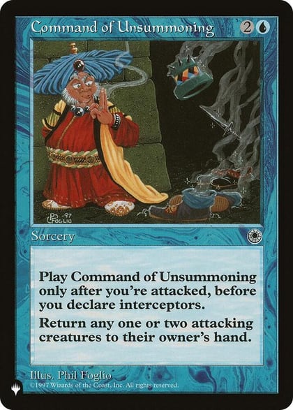 Command of Unsummoning, The List Reprints #581248