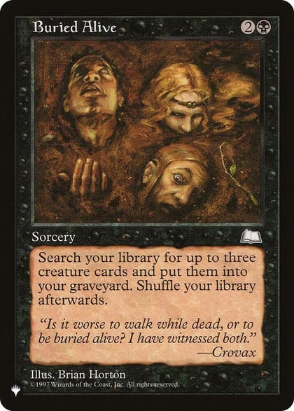 Buried Alive, The List Reprints #582602