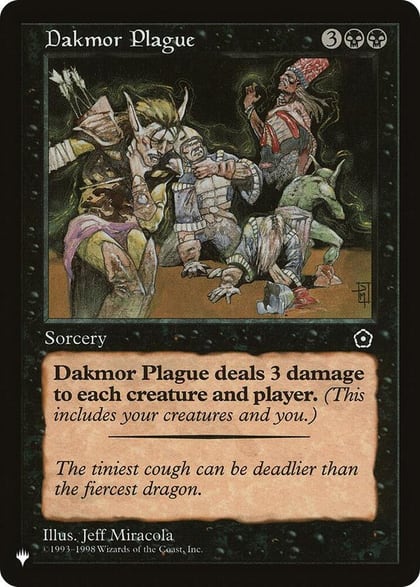 Dakmor Plague, The List Reprints #582632