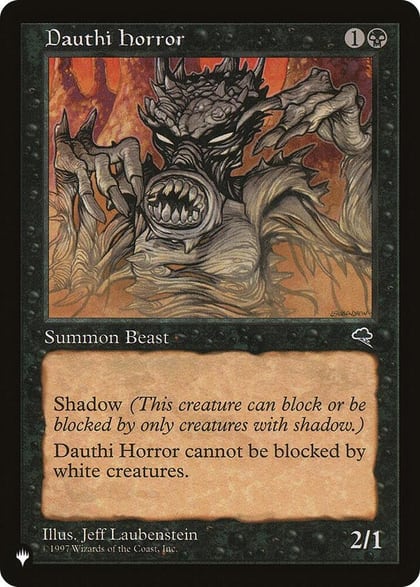 Dauthi Horror, The List Reprints #582636