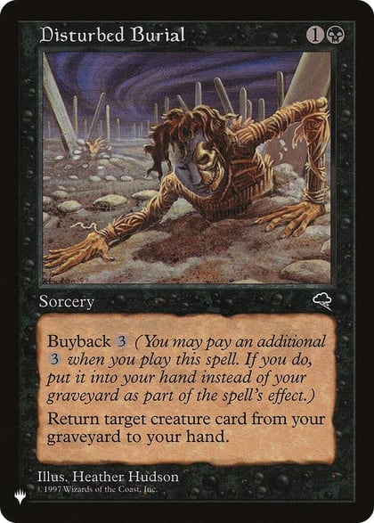 Disturbed Burial, The List Reprints #582658