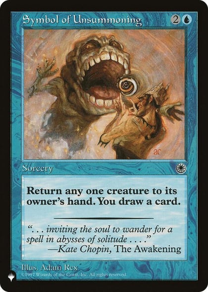 Symbol of Unsummoning, The List Reprints #582678