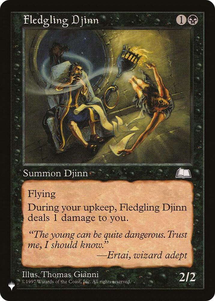 Fledgling Djinn, The List Reprints #582687