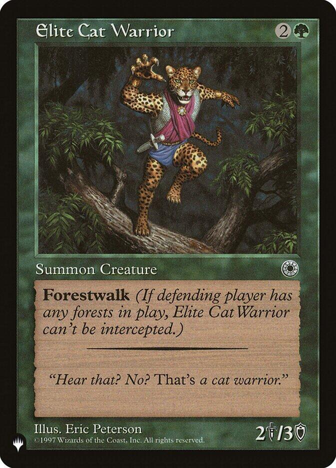 Elite Cat Warrior (Flavor Text), The List Reprints #582937