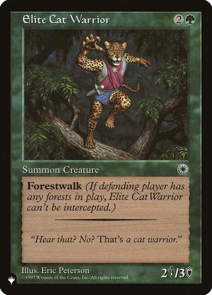 Elite Cat Warrior (Flavor Text), The List Reprints #582937