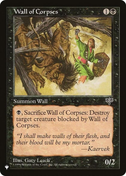 Wall of Corpses, The List Reprints #583015