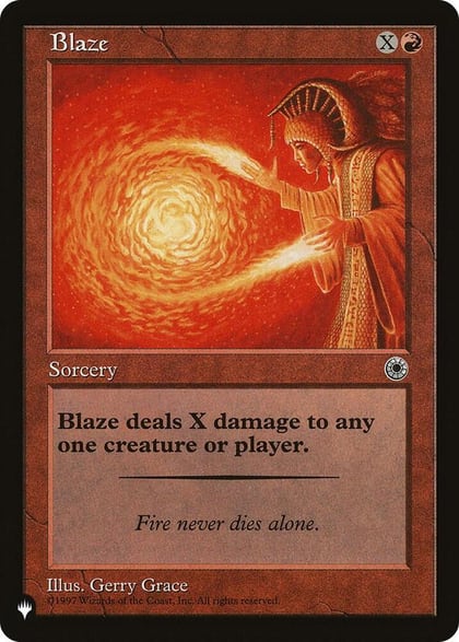 Blaze, The List Reprints #583029