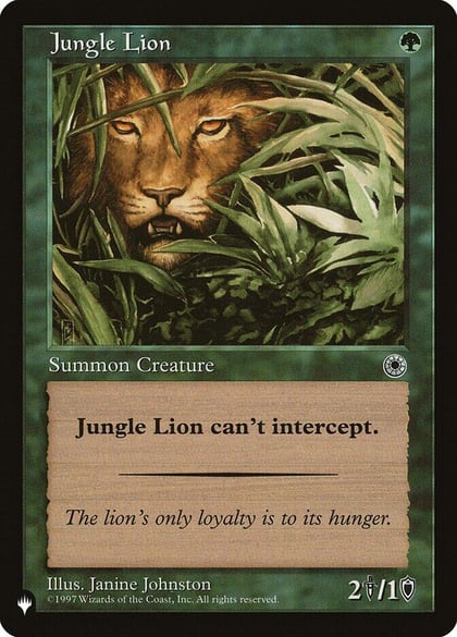 Jungle Lion, The List Reprints #583042