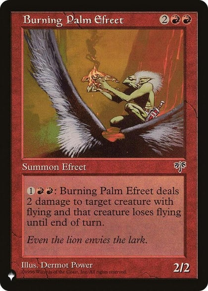 Burning Palm Efreet, The List Reprints #583128