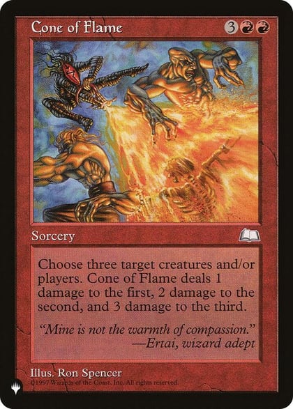 Cone of Flame, The List Reprints #583164