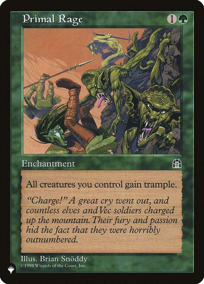 Primal Rage, The List Reprints #583173