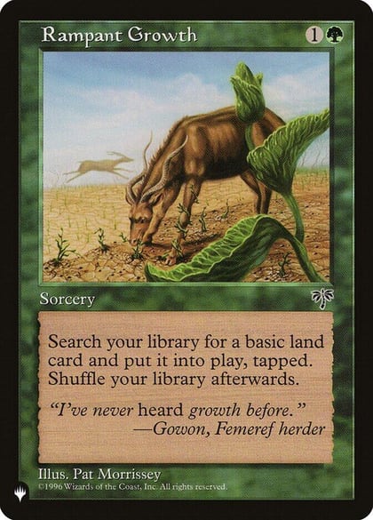 Rampant Growth (MIR), The List Reprints #583218