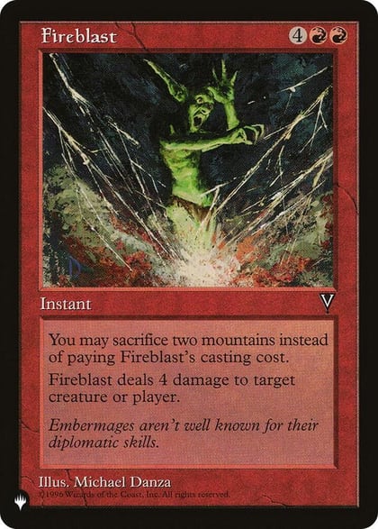 Fireblast, The List Reprints #583235