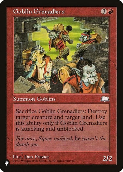 Goblin Grenadiers, The List Reprints #583351