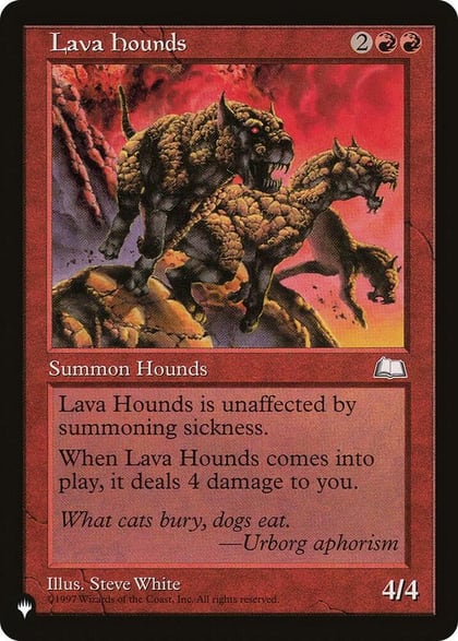 Lava Hounds, The List Reprints #583382