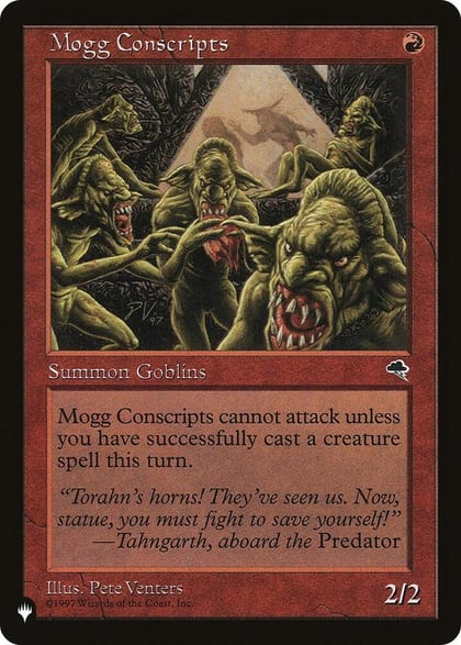 Mogg Conscripts, The List Reprints #583388