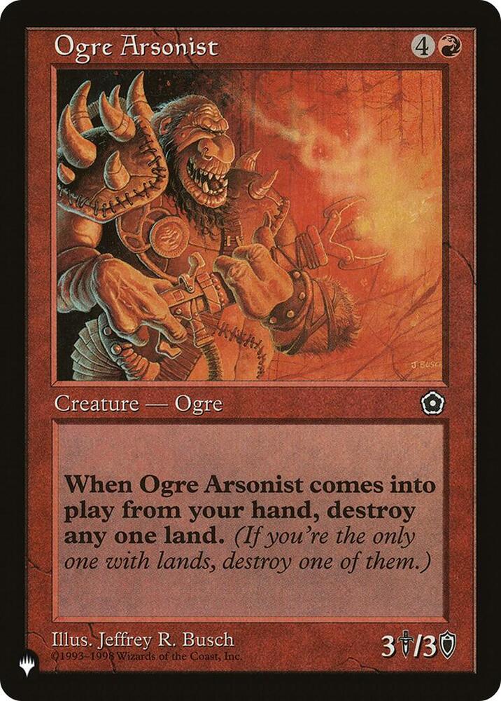 Ogre Arsonist, The List Reprints #583396
