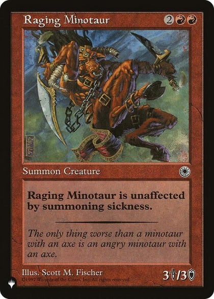 Raging Minotaur, The List Reprints #583413