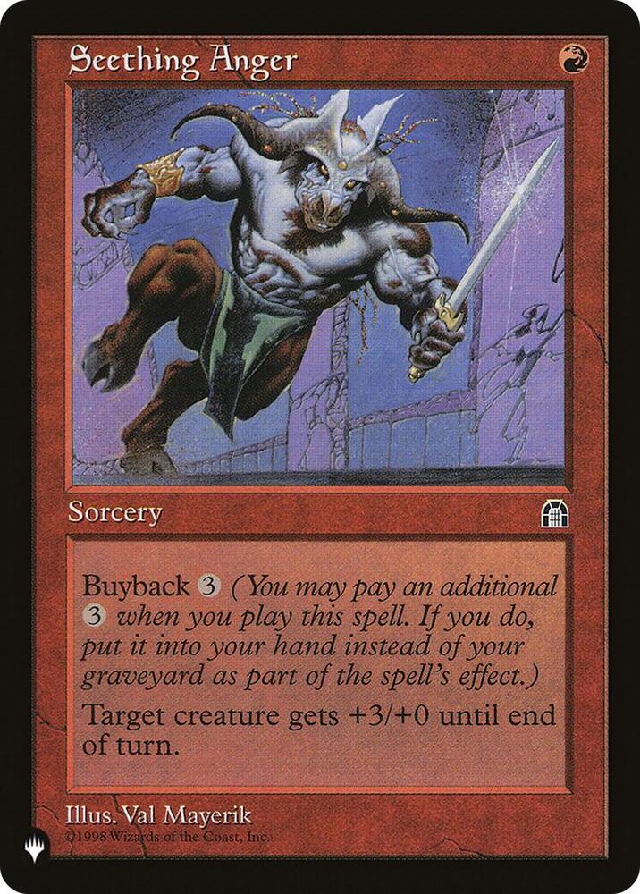 Seething Anger, The List Reprints #583438