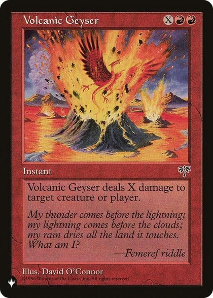 Volcanic Geyser, The List Reprints #583477