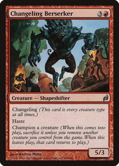 Changeling Berserker, Lorwyn 160