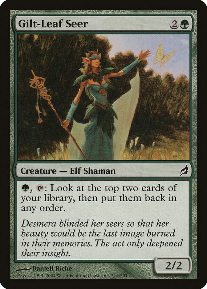 Gilt-Leaf Seer, Lorwyn 215