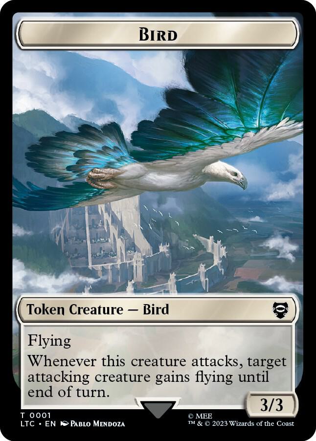 Bird (0001) // Goat Double-Sided Token, Commander: The Lord of the Rings: Tales of Middle-earth 1 // 2